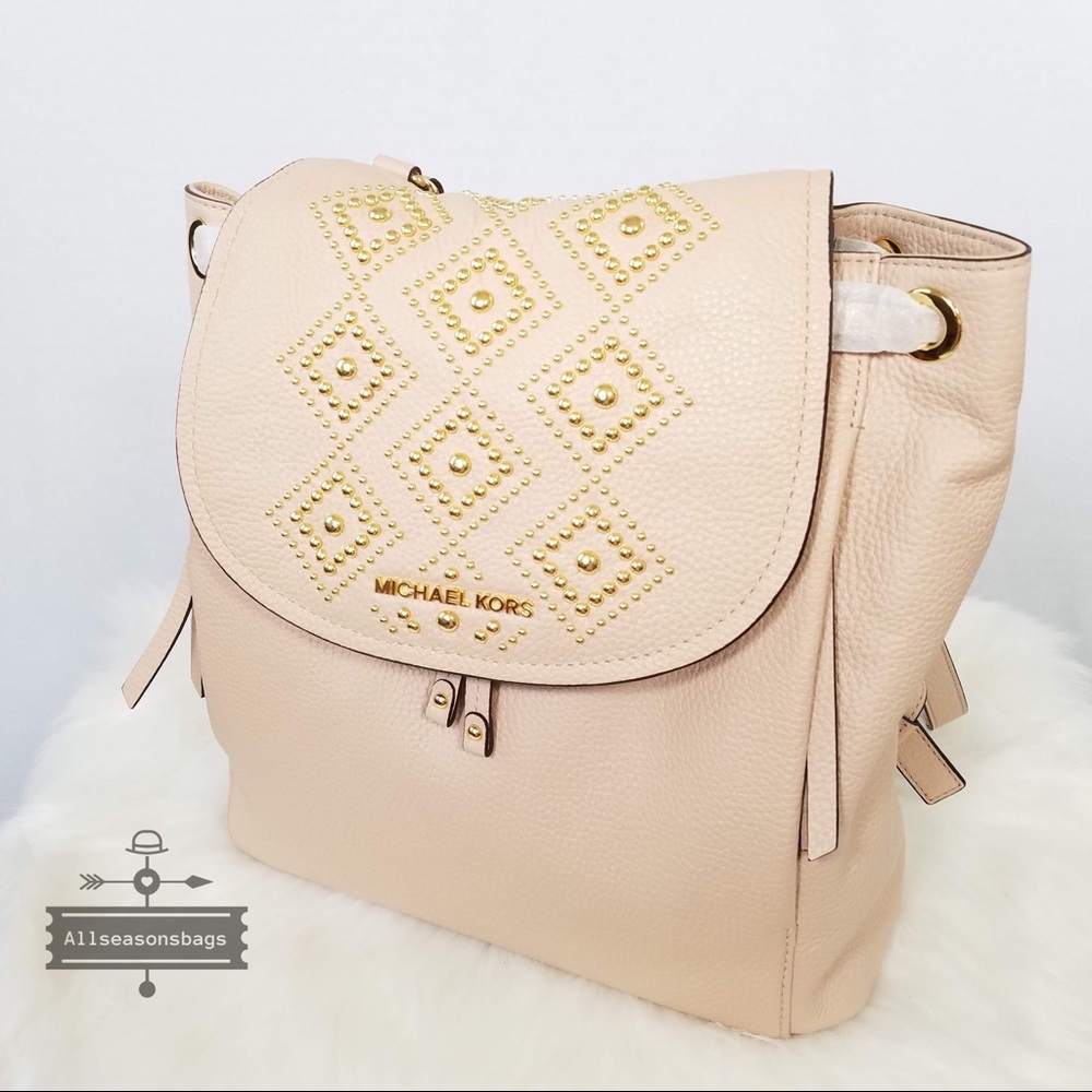 NWT Michael Kors Riley Ballet Large Backpack Bag - Picture 5 of 8
